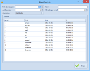 Skärmbild för lägga till nya perioder