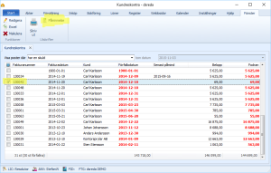 Reskontran och utskrift av påminnelse
